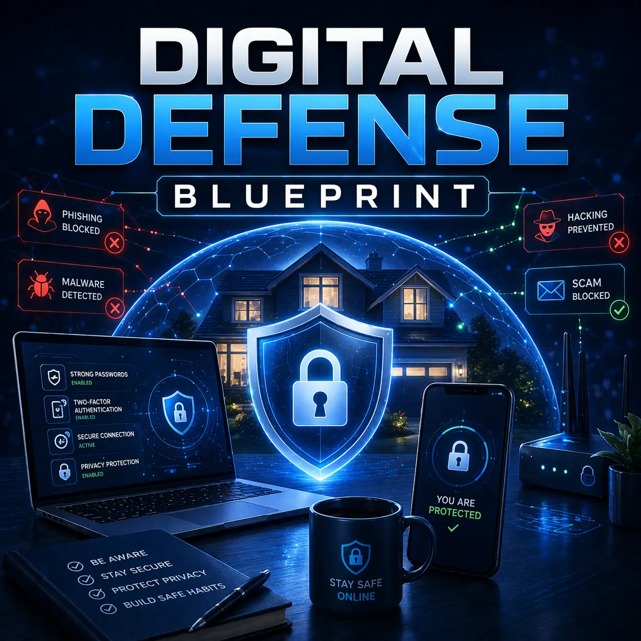 Digital Defense Blueprint - Guide to Online Safety